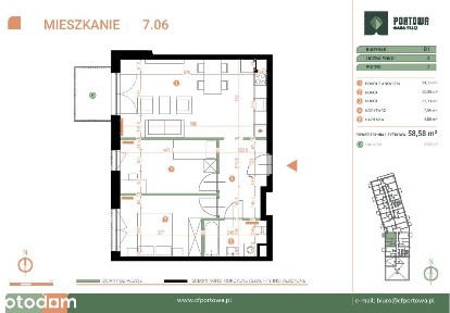 Przestronne mieszkanie 3-pokojowe na ostatnim piętrze