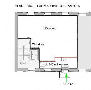 Parter lub piętro front Parking 120-300 m2 k. LIDLa