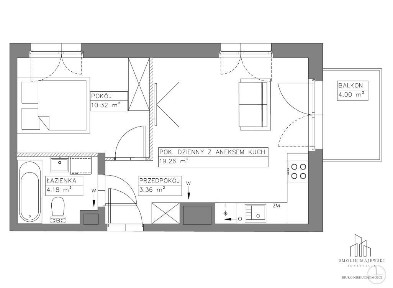 2 pokoje /balkon / smart house