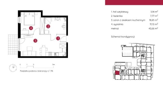 NOWE 2 POKOJE | ogródek i taras | 40.66 m2 | HIT! | parking 2.500 zł!