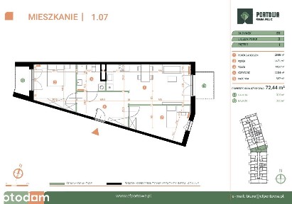3-pokojowe mieszkanie z widokiem na zieleń oraz 2 balkonami