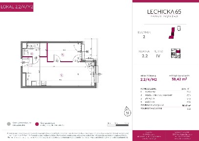 2-pokojowe mieszkanie 38m2 + loggia