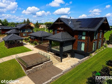 Ekskluzywny dom nad jeziorem z linią brzegową