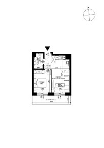 2-pokojowe mieszkanie 33m2 + balkon Bezpośrednio