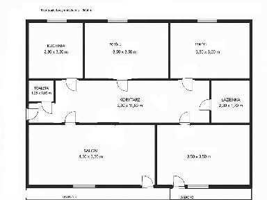 4 pokoje 80,4 m² | 2 balkony | 1 piętro | Podgórze | Od właściciela