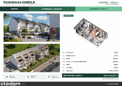 Mieszkanie Narożne 50m2 | Duży Ogródek Narożny 81m2| Nowa Inwestycja|