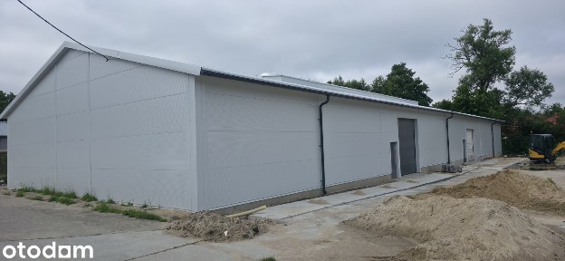 Nowa hala 750 m² - Straszyn, bramy 4 m i 3,5 m, teren zamknięty