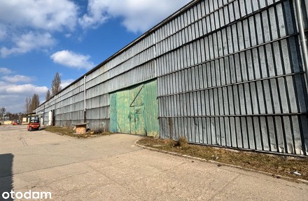 Hala blaszana/magazyn 360m² z placem składowym STARTOWA - BEZPOŚREDNIO