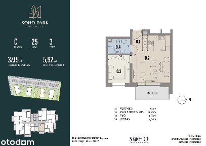 mieszkanie 39,12m2 Soho Park Krotoszyn III ETAP