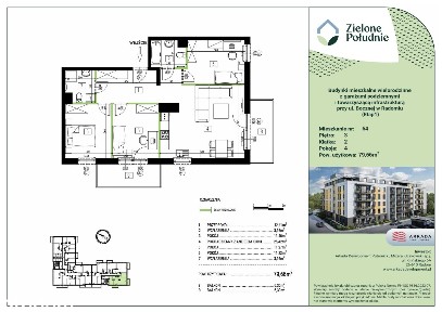 Zielone Południe | 4-pokojowe mieszkanie z balkonem | 79 m² | Radom