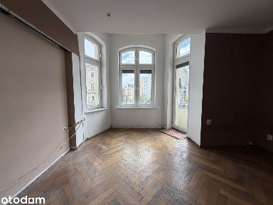 Duże mieszkanie w kamienicy 1 p. | BALKON | Łazarz | BEZ prowizji