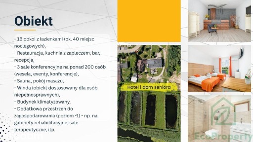 Prosperujący hotel | dom seniora | blisko do A2