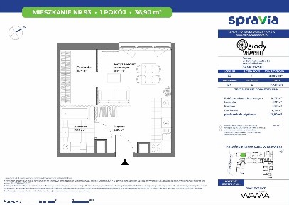 1-pokojowe mieszkanie 36m2 Bez Pośredników