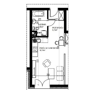 Osiedle Grunwaldzkie. Kawalerka - 29,74 m2