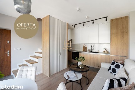 Ekskluzywne 2-poziomowe mieszkanie z tarasem- 70m²
