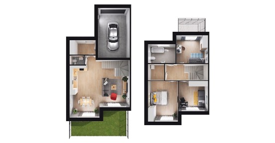 4-pokojowy dom 112m2 + ogródek Bezpośrednio