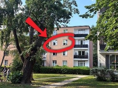Wysokie, bardzo ciche, pokój z kuchnią, Stary Mokotów