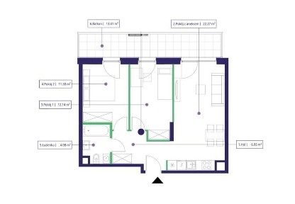 Przestronne 3 pokojowe mieszkanie na Mokotowie * 60 m² * Blisko metro