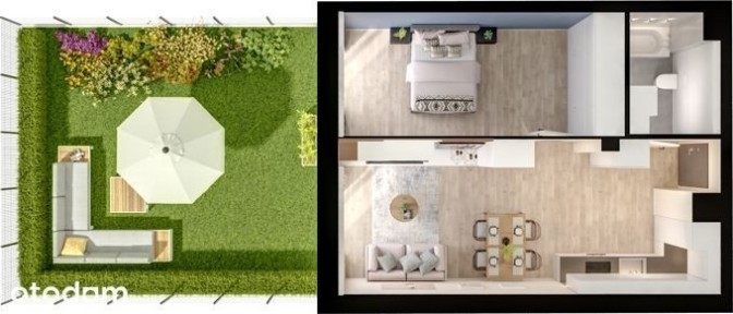 2.M.07 | 52,44 m² | 2 pokoje z balkonem| Krzyki- Gaj