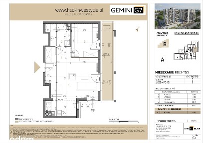 Gemini G7 | mieszkanie 2-pok. | B8-3-150