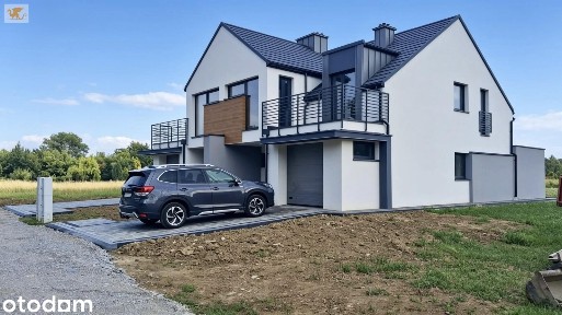 Nowoczesny bliźniak z balkonem i ogrodem - Łańcut, ul. Kąty