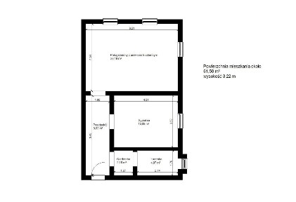Mieszkanie o pow. 61,50m2 po generalnym remoncie