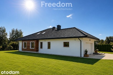 Nowoczesny dom parterowy z garażem 2-stanowiskowym