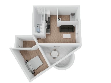 Przestronne mieszkanie, dwie sypialnie, balkon, piwnica -bezpośrednio