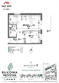 2-pokojowe mieszkanie 38m2 + balkon Bezpośrednio