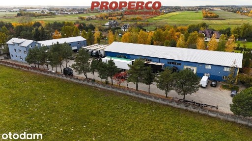 Dom 7pok + hala 800m2 i 382m2, działka 1,25ha staw
