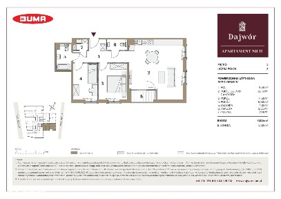 3-pokojowe mieszkanie 71m2 + loggia Bezpośrednio