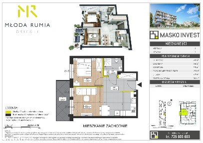 Młoda Rumia | mieszkanie 2-pok. | MR14 P1/M3