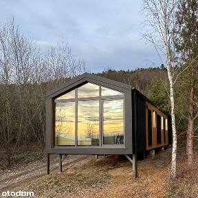 Całoroczny dom modułowy 55 m2 na dużej działce 1200 m2 przy lesie