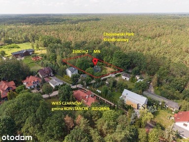 Dom przy lesie 5 min. od Konstancina, 2500 działki