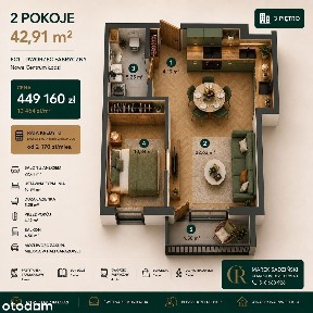 2 pokoje | EC1 | Dworzec Fabryczny | Balkon 2 pokoje | Piotrkowska