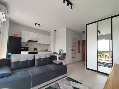 WYNAJMĘ - APARTAMENTY RUMIANKOWA-PARKINGOWA - wysoki standard, winda, klimatyzacja, DUŻY BALKON, komórka lokatorska, parking zamknięty