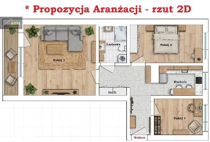 Pogoń, ul. Hallera - Przytulne 3 pokoje z balkonem.