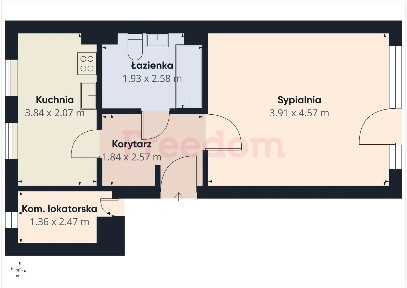 Przestronna i bardzo kameralna kawalerka ul. Kordiana, Kurdwanów