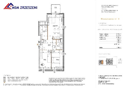 3-pokojowe mieszkanie 56m2 + taras Bezpośrednio