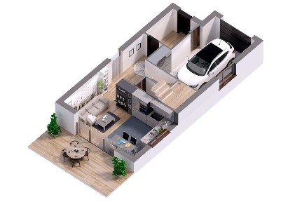 Dom 124m2/ działka 560 m2/ plaża350m/ cena od 400 000+VAT