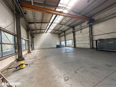 Hala suwnica 5t Olkusz 500 mkw produkcyjna magazyn produkcja 150kw moc