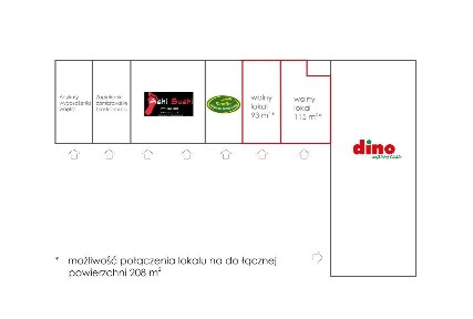 Lokal w parku handlowym obok marketu Dino