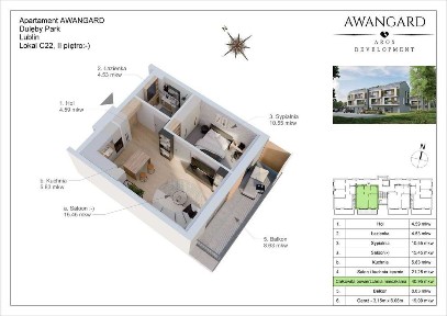 Zakochaj się w Najbardziej Seksownym Mieszkaniu w Lublinie! Nowe mieszkanie C.22, 40,95m/2