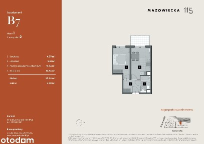 2-pokojowe mieszkanie 32m2 + balkon Bez Prowizji
