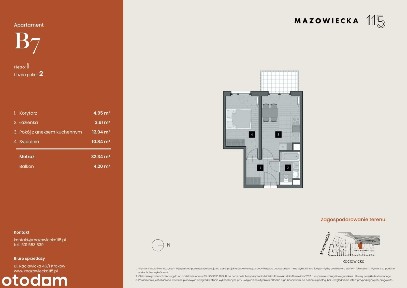 2-pokojowe mieszkanie 32m2 + balkon Bez Prowizji