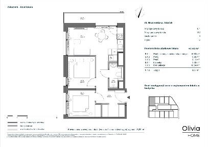 3-pokojowy apartament inwestycyjny 47m2 + loggia