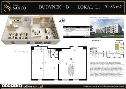 Osiedle Santo II Etap Lokal usługowy 91,83 m2