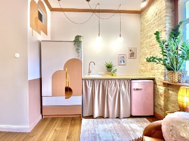 “Art Deco Pad” Art Studio - Szczecin Centrum- Artystyczna kawalerka w kamienicy- Parking gratis- Brak Prowizji (Ogłoszenie Prywatne)- Ogród