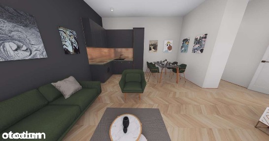 Wyjątkowy apartament w Centrum Lubina Loftowy klimat - 46,28 m2
