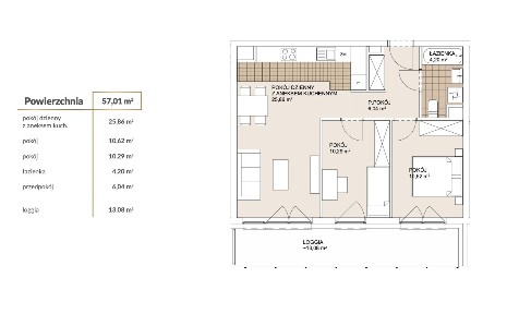 Duży Salon z Aneksem 26m2| Ustawne Sypialnie| Loggia 13m2| GOTOWE